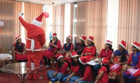 Christmas celebrations at the office